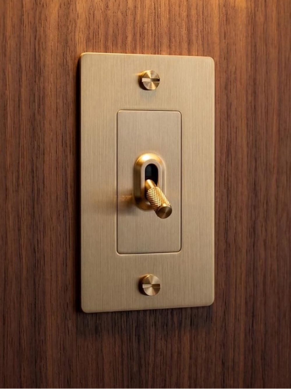 BUSTER + PUNCH *New* 1G Toggle Switch Bundle | Brass Knurled Cross Knob